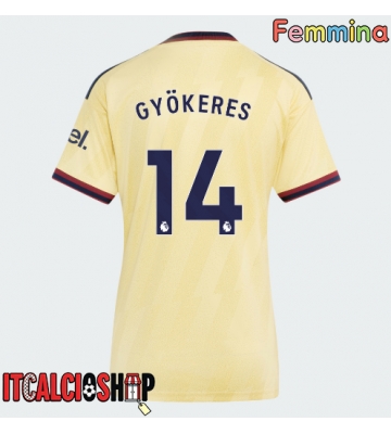 Arsenal Viktor Gyokeres #14 Terza Maglia Femmina 2026-27 Manica Corta